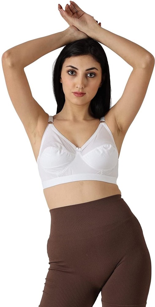 Buy Bodycare White Solid Non Wired Pack Of 3 Sweetheart Bra Non