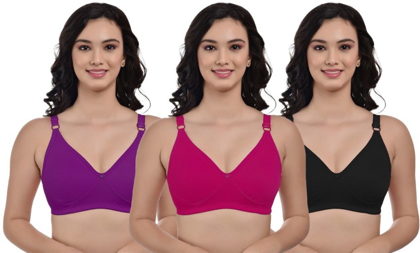 BOOMSHY Women Non Paded Bra Combo Pack of 3