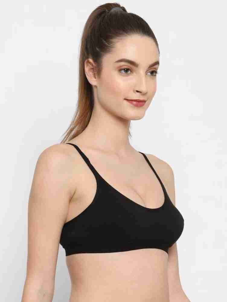 WOMEN COTTON NON PADDED NON WIRED BEDINNERS BRA PACK OF (6