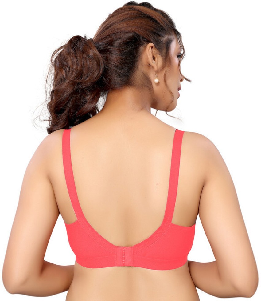 Kritziee Women's Full Comfortable Cotton Blend Chami Bra In Pink & Maroon  And 32A Size Women Everyday Heavily Padded Bra - Buy Kritziee Women's Full  Comfortable Cotton Blend Chami Bra In Pink