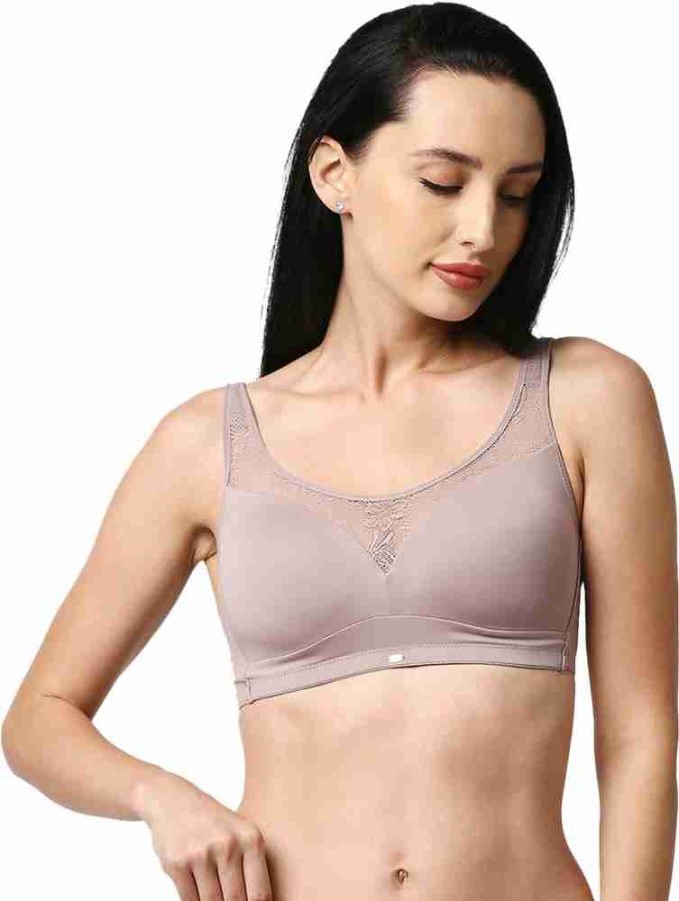 SOIE Woman's Full Coverage Padded Non Wired Bra Women T-Shirt