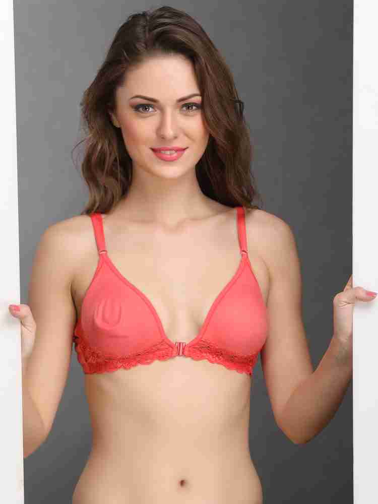 Exclare Women's Soft Padded Cup Plunge Wirefree India