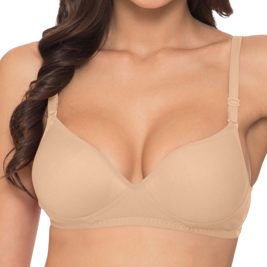 KOMLI Komli Heavily Padded Cotton Rich Bra, Wireless