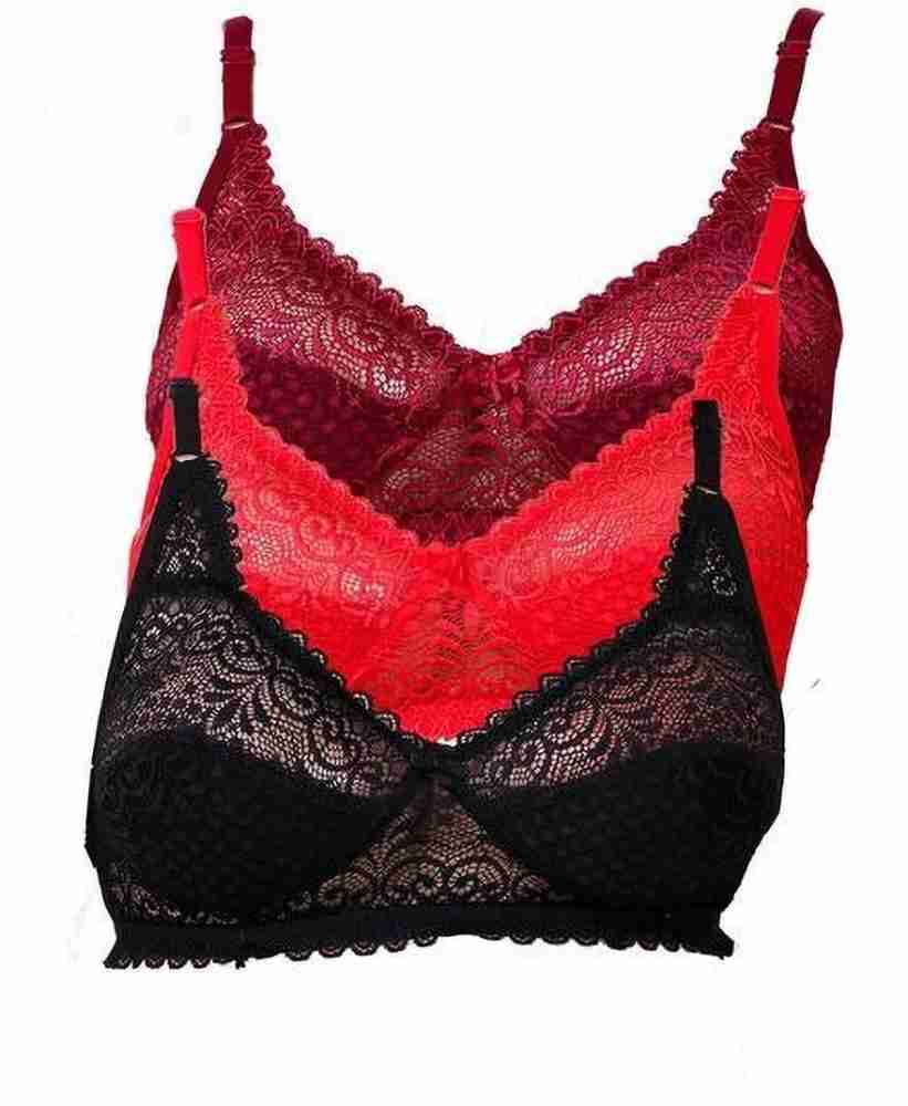 Kirpa Collection Red & Black Plain Ludo Ladies Bra, Size: 28 To 40 at Rs  38/piece in Delhi