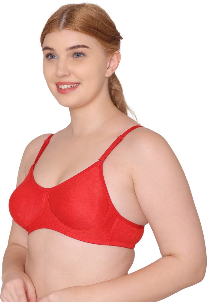 Buy Komli Plus-Size Padded T-Shirt Bra - Black (38D) Online