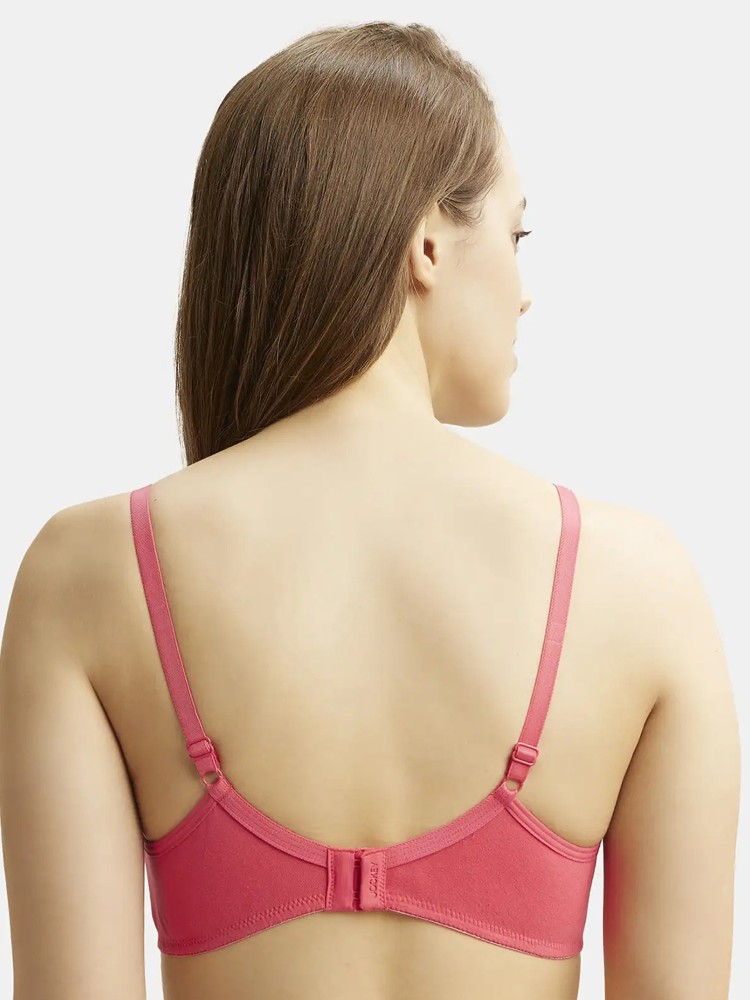 Buy Jockey 1722 Women's Wirefree Non Padded Super Combed Cotton Elastane  Stretch Medium Coverage Everyday Bra with Concealed Shaper Panel and  Adjustable Straps_Beet Red_30B at