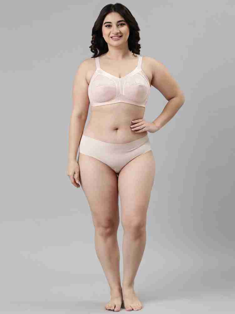 Enamor A014 Super Bra - Supima Cotton, Non-Padded, Wirefree & Full Coverage  36C Skin - Roopsons