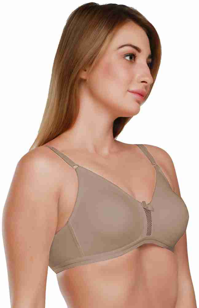 Daisy Dee Beige Non Padded Non Wired Full Coverage Sports Bra