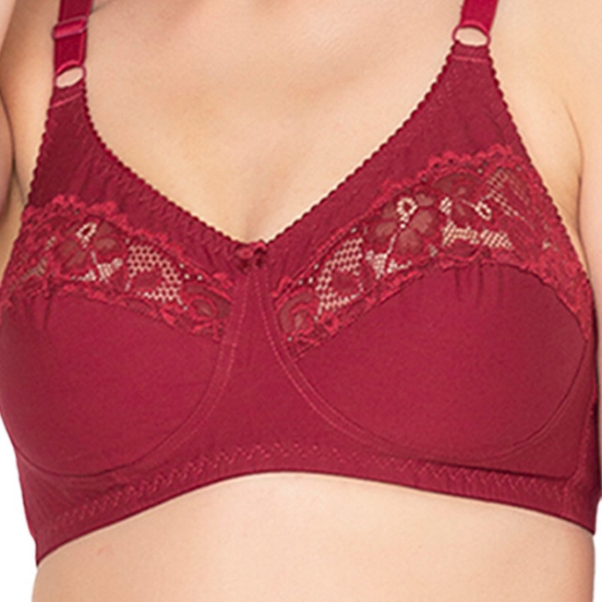 Groversons Paris Beauty Lace Bra Women Full Coverage Non Padded