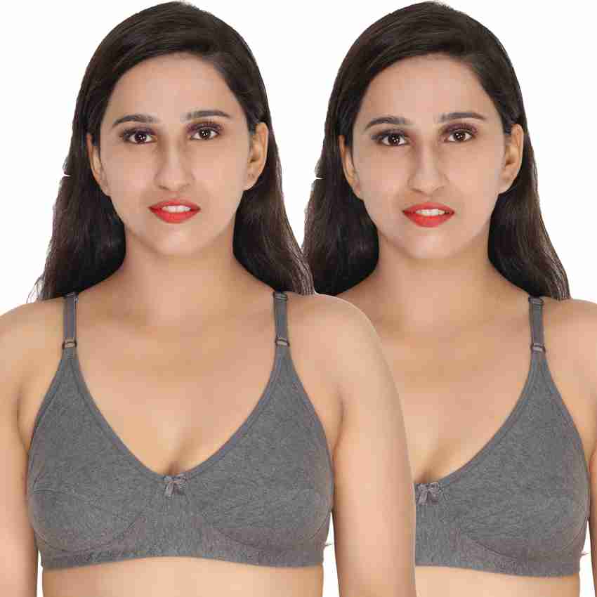 Women's Non Padded Milanch Full Coverage Minimiser Bra (Pack of 2)