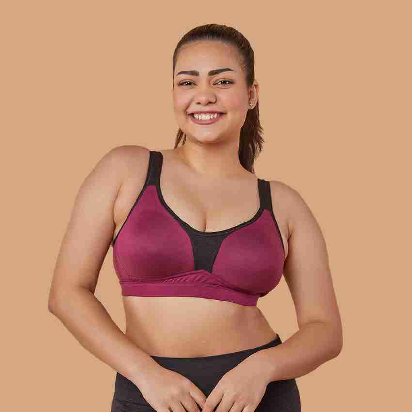 maashie Cotton Non-Padded Non Wired Moulded Cups Everyday Bra Red