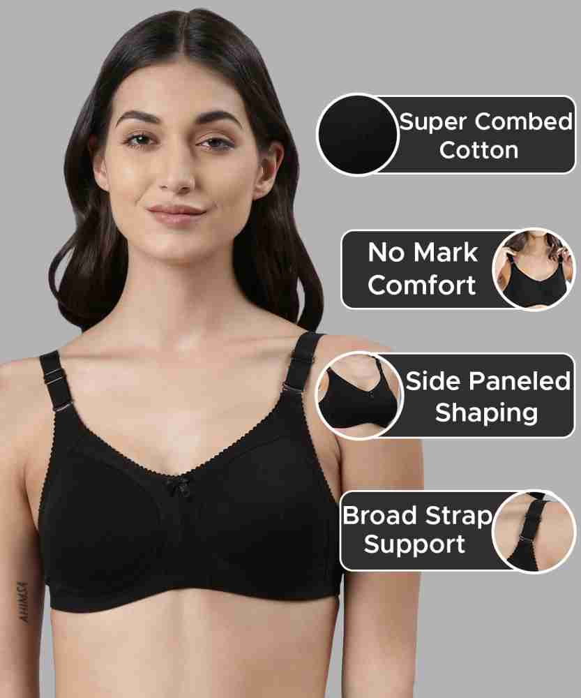 Buy Dollar Missy Pack Of 2 Wire Free Non Padded Anti Microbial Anti Odour  Cotton Seamless Bra - Bra for Women 22006698