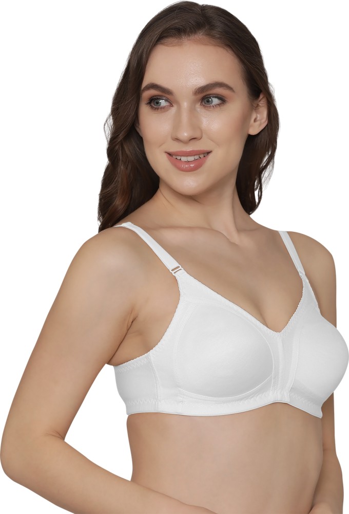 Pack of 2 Women Full Coverage Non Padded Bra(White)