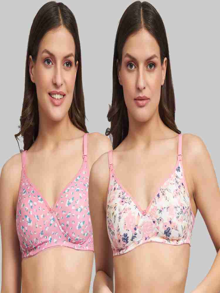 Buy Alishan Multicolor Cotton Blend T-Shirt Lightly Padded Bra