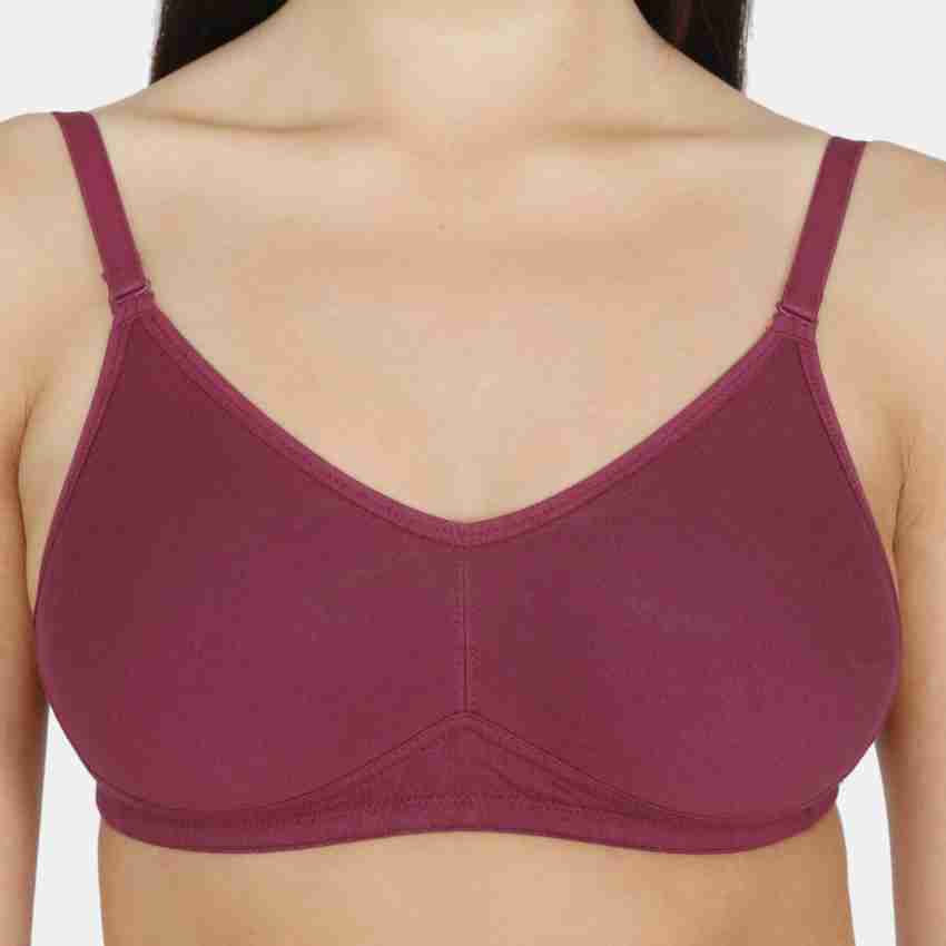Buy Zivame Maternity Double Layered Non Wired 3-4th Coverage Nursing Bra -  Beet Red online