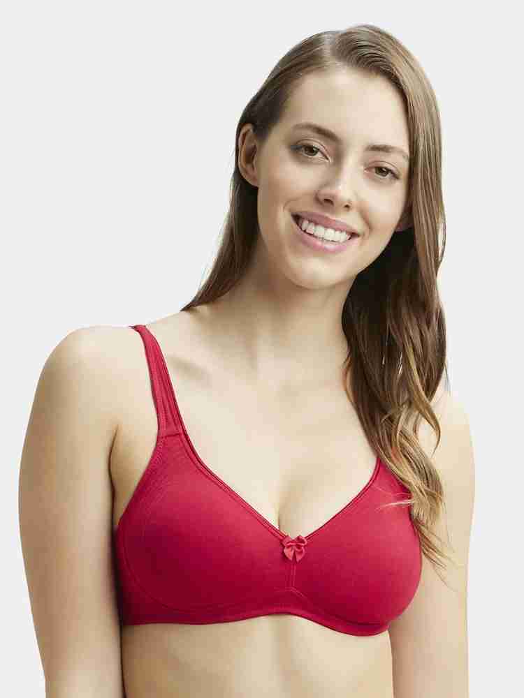 Jockey-Women's Wirefree Non Padded Super Combed Cotton Elastane Stretch  Full Coverage Everyday Bra with Contoured Shaper Panel and Adjustable Straps