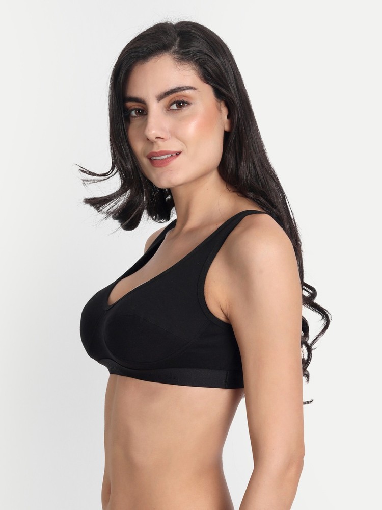 Buy Lomozan Non Padded Teenger Sports Free Size Bra (30-34) Black Online In  India At Discounted Prices