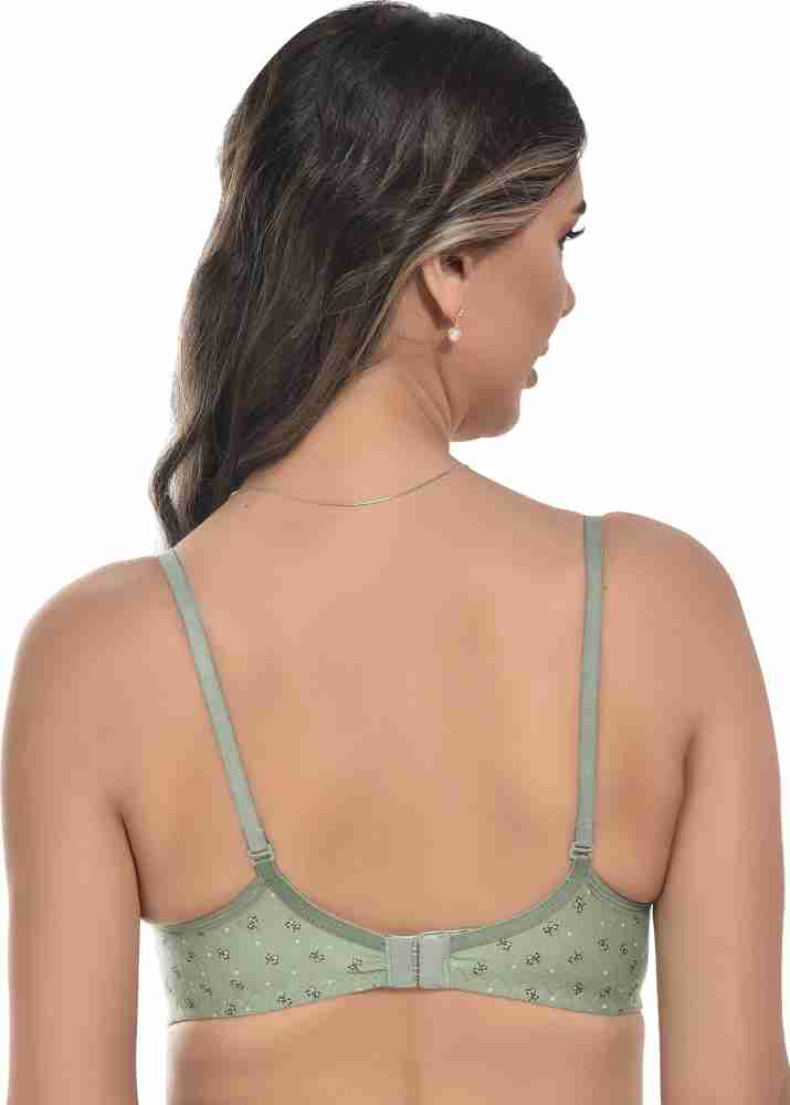 FIMS Purple & Green Printed Bras - Pack Of 2