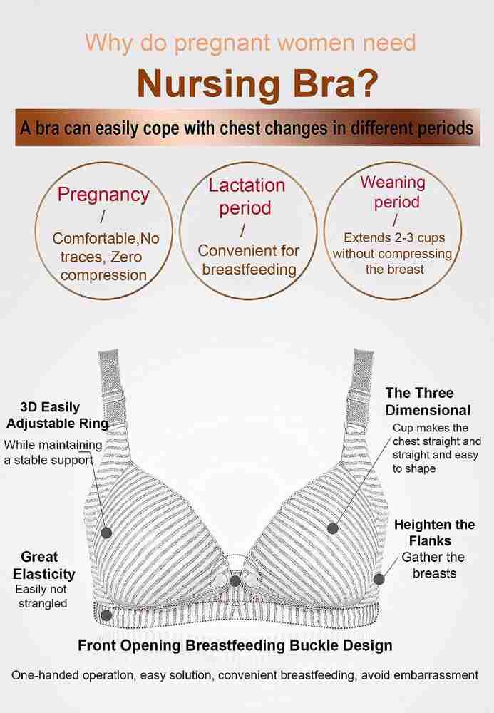 MEE MEE Women's Wirefree Full Coverage Maternity feeding Bra – Online  Shopping site in India