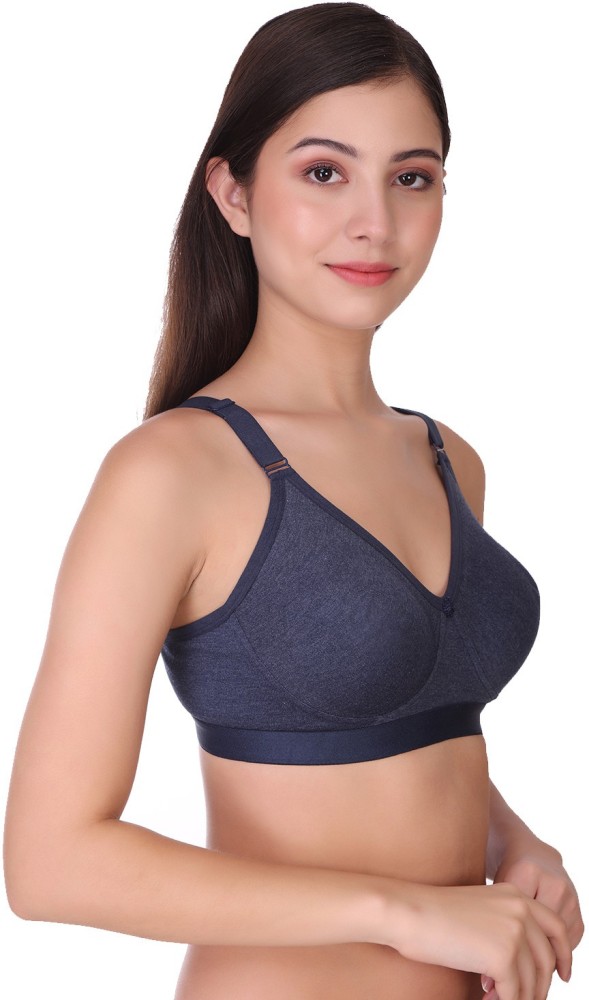 Buy online Navy Blue Cotton Blend Sports Bra from lingerie for Women by Pooja  Ragenee for ₹225 at 25% off