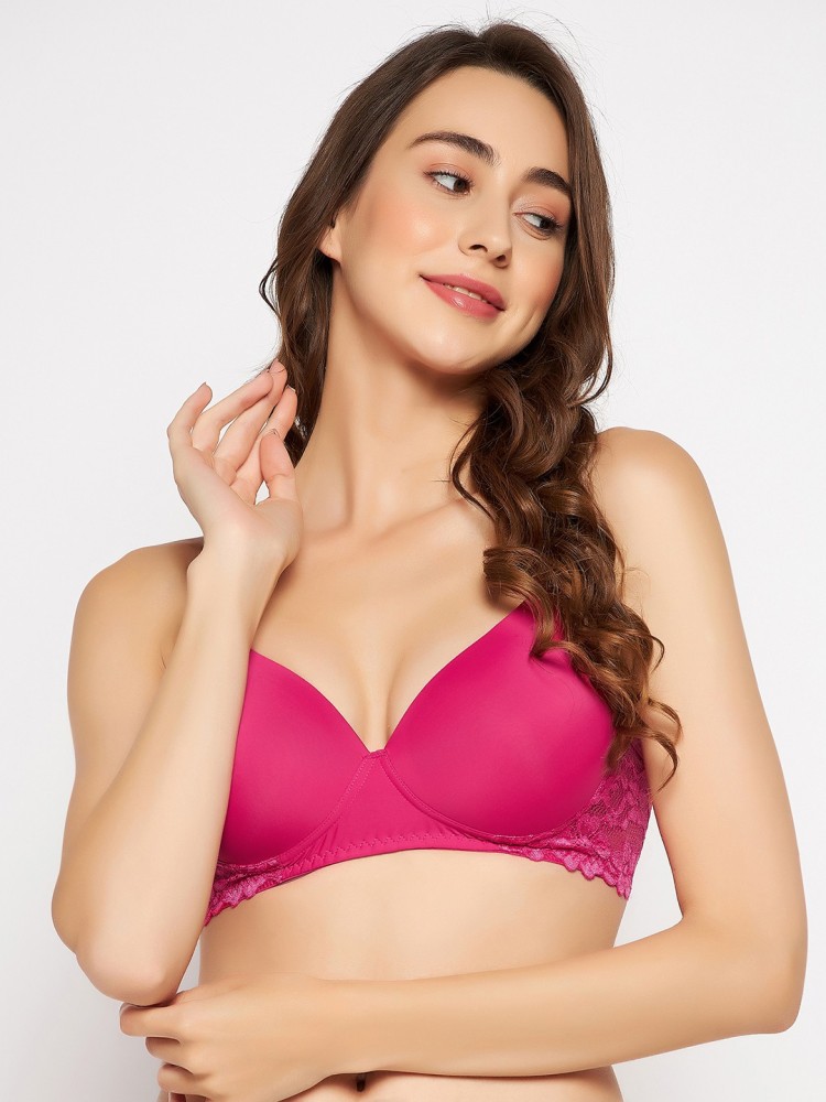 Clovia Padded Non-Wired Full Cup T-shirt Bra in Hot Pink Women Everyday  Lightly Padded Bra - Buy Clovia Padded Non-Wired Full Cup T-shirt Bra in  Hot Pink Women Everyday Lightly Padded Bra
