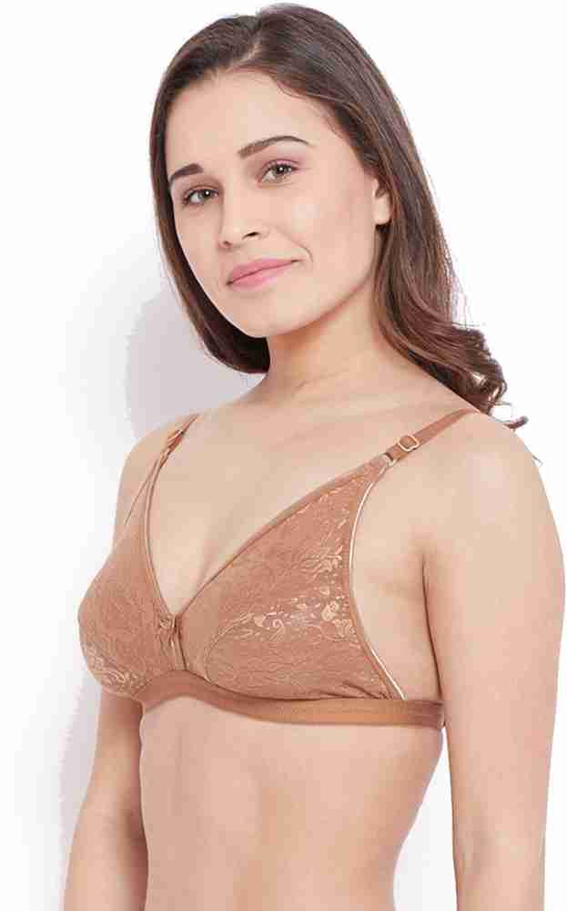 Buy N-Gal Women Floral Non Padded Wirefree Regular Bra_Purple,Pink_32_Pack  of 2 at