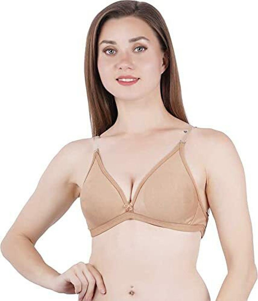TK products Backless Bra with Transparent Straps Fancy Bra(COLOUR MAY VARY)  Women Push-up Non Padded Bra - Buy TK products Backless Bra with  Transparent Straps Fancy Bra(COLOUR MAY VARY) Women Push-up Non