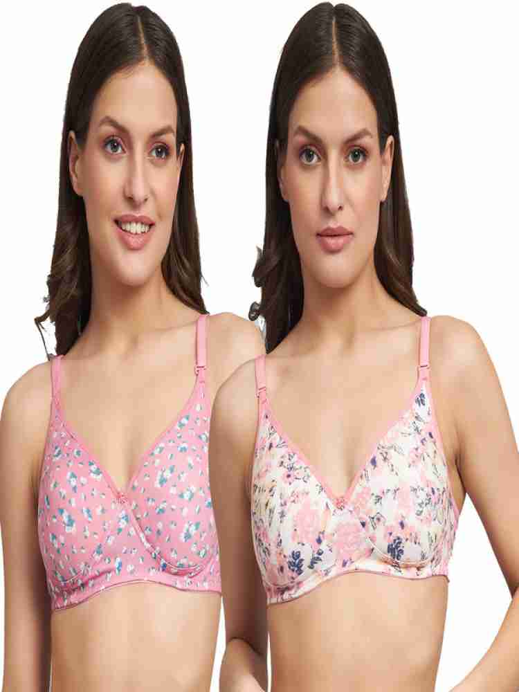 Trishikhine Women Half Cup Lightly padded Bra Combo Pack Of 2