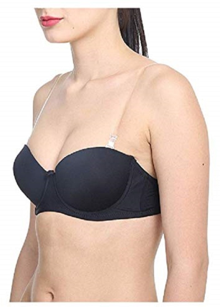 Buy QAUKY Underwire Strapless Backless Invisible Clear Transparent Back Push  up Bra Online at Best Prices in India - JioMart.