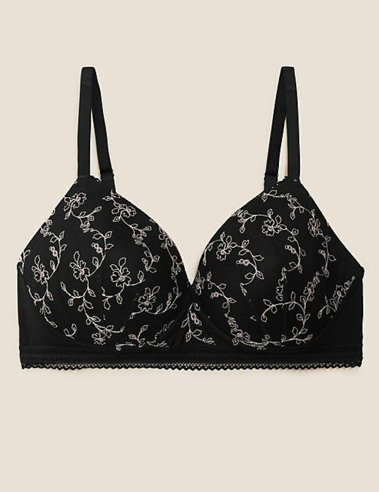 Buy Archive Embroidery Non-Wired Plunge Bra Online at Best Prices