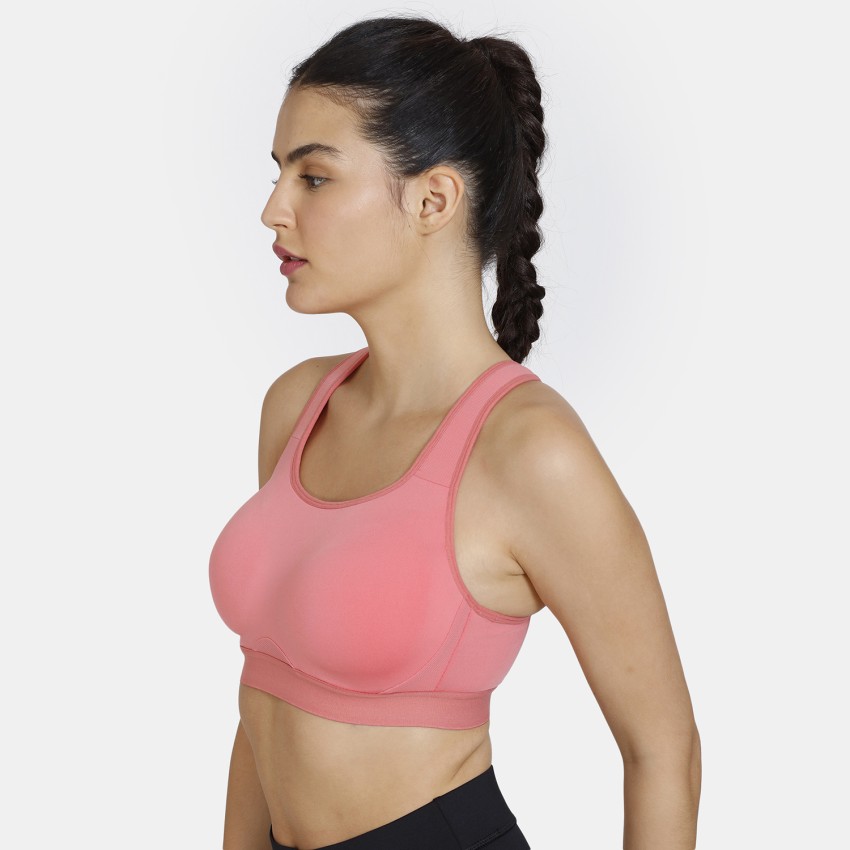 Zelocity High Impact Quick Dry Sports Bra - Tea Rose