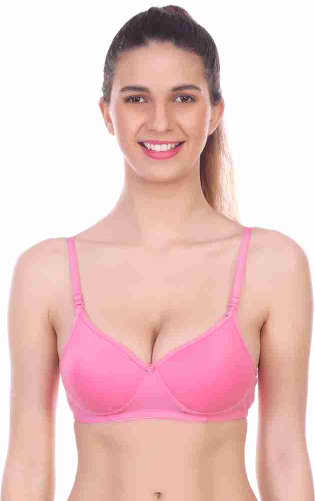 Buy Alishan Set Of 1 padding Cotton t-shirt bra Beige;Pink Online at Low  Prices in India 