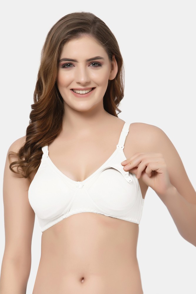 Buy Floret Floret Women's Maternity/Nursing/Feeding Non Padded Full  Coverage Bra Women Maternity/Nursing Non Padded Bra Online at Best Prices  in India