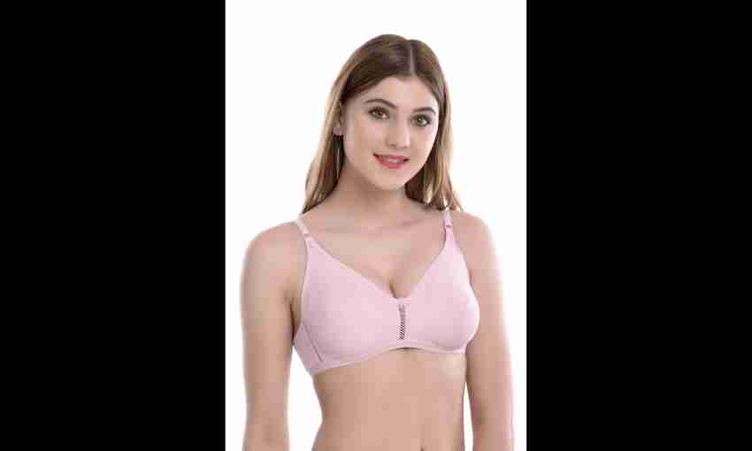 soft beauty Women Angel Cotton Regular Bra in pink color (size 34