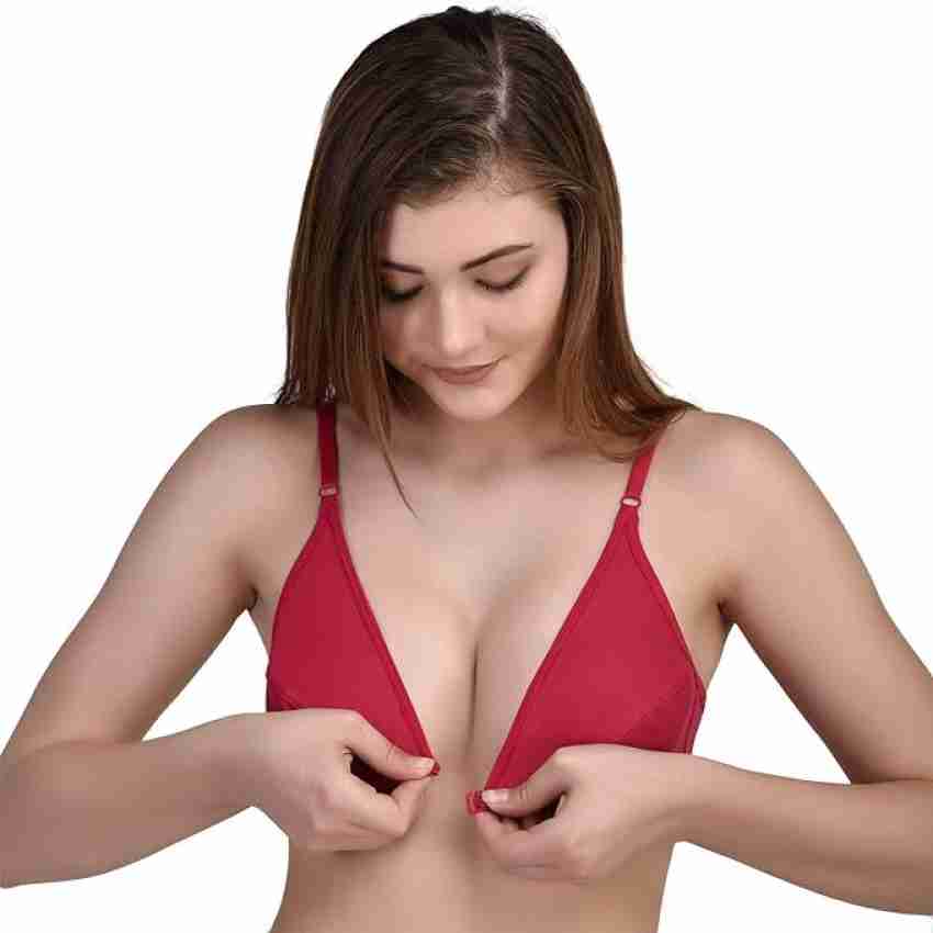 SPAK FASHION front open bra Women Full Coverage Non Padded Bra