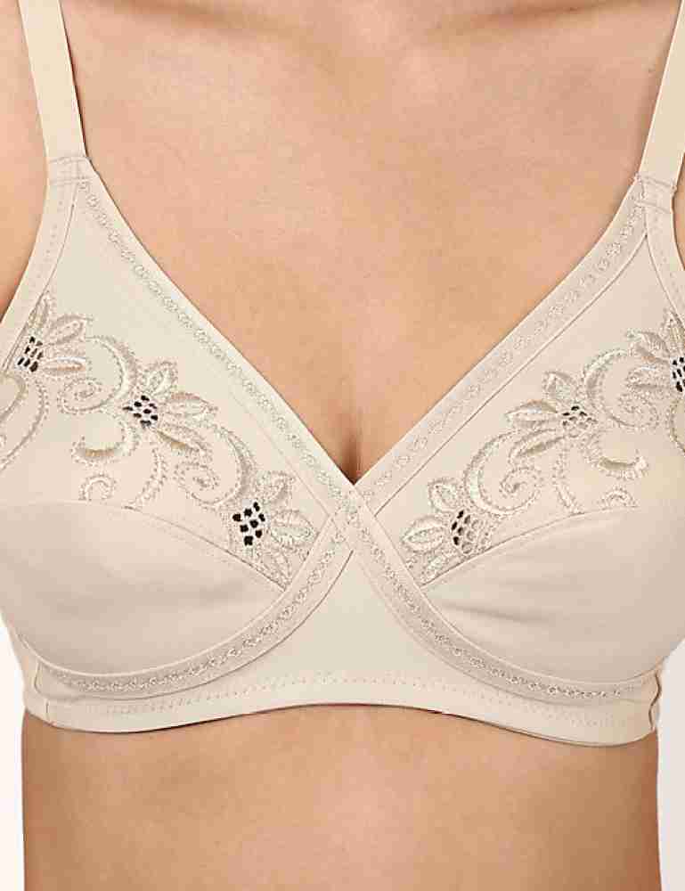 MARKS & SPENCER Cotton Mix Embroidered Bra Women Everyday Non Padded Bra -  Buy MARKS & SPENCER Cotton Mix Embroidered Bra Women Everyday Non Padded  Bra Online at Best Prices in India