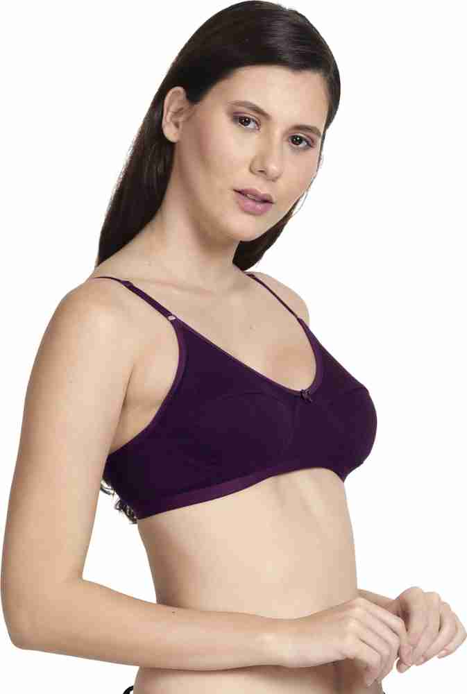 Shyle Shyle Cute Non Padded Seamed Casual Bra.Multicolor (Pack of