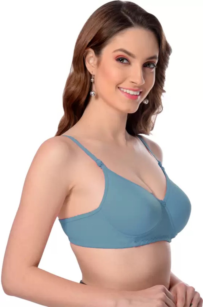Buy CUTONS Non-Padded Soft Everyday Front Open Cotton Bra Combo (Pack of 3)  Online at Best Prices in India - JioMart.