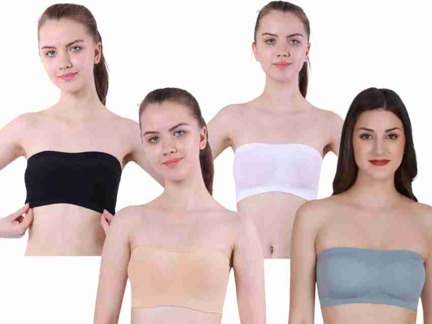 Buy ComfyStyle Stylish Cotton Spandex Non Padded Solid Sports Bras For Women-  Pack Of 2 Online In India At Discounted Prices