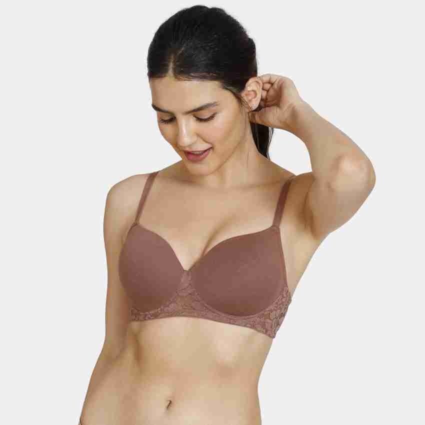 Buy Zivame Padded Underwired Bra- Nutmeg (32D) Online