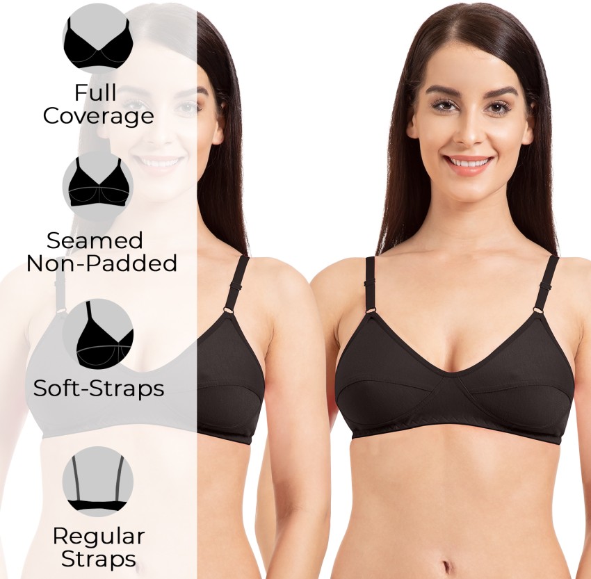 Buy Komli Lightly Padded Wireless Bra - Black Online