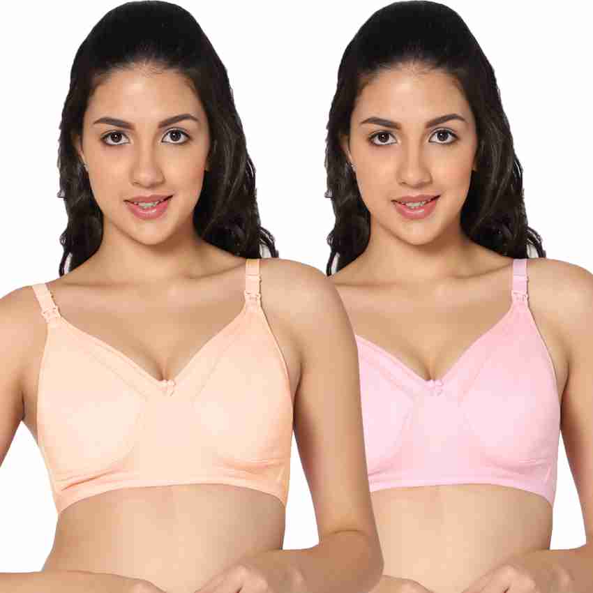 Buy Madam Women Multicolor Non Padded Bra 38C (Pack of - 2) Online