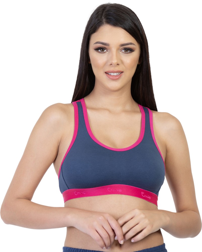 Cotton racerback fashion sports bra