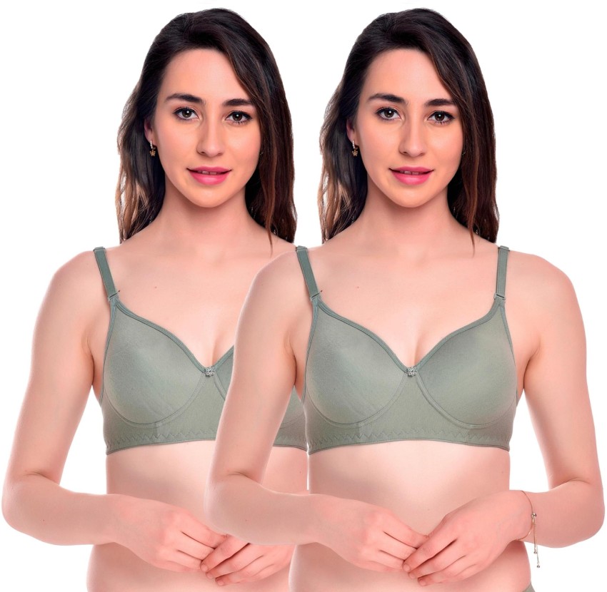Women's Summer wear Stylish Non-Padded Multicolor Seamless bra Combo pack  of 3