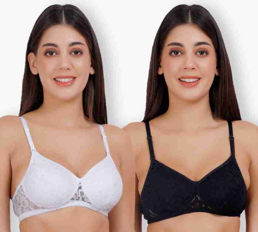 Selfcare New Collection Women Full Coverage Non Padded Bra (White