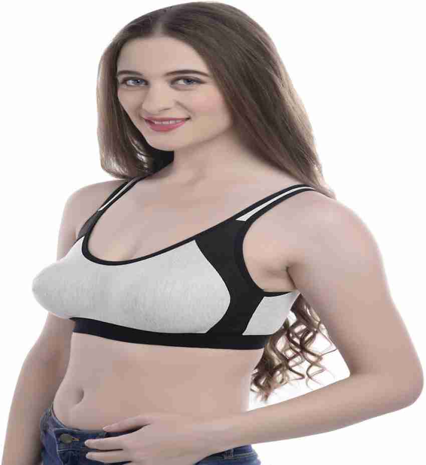 Plain Non-Padded Ladies Cotton Sports Bra, For Daily Wear, Size: 32 inch at  Rs 125/piece in Tirupati