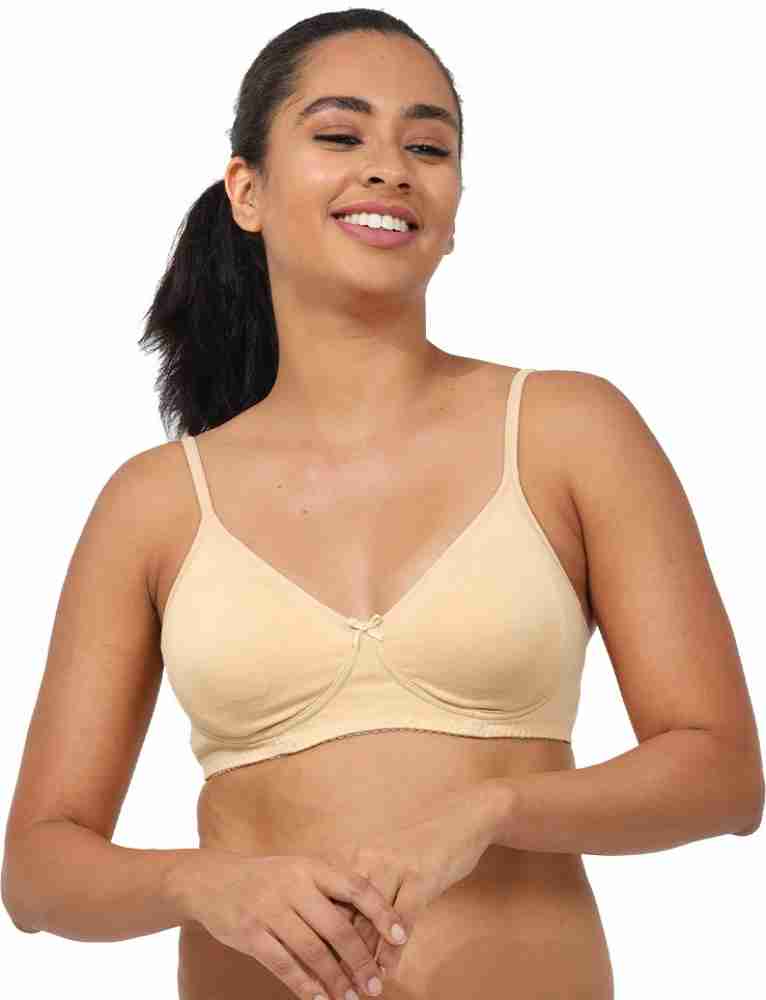 Buy ENVIE Women's Cotton Full Coverage Bra with Satin/Stylish Non-Padded,  Non-Wired Bra/Inner Wear for Ladies Daily Use T-Shirt Bra - Black (40C)  Online at Best Prices in India - JioMart.