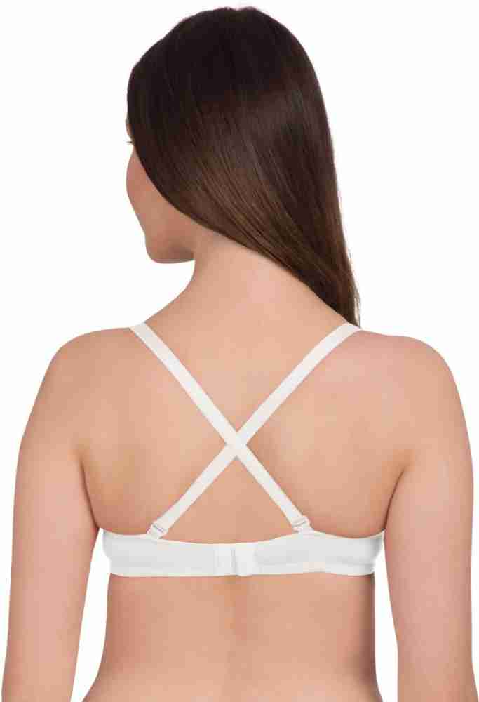 KOMLI by Belle Lingeries White Non Padded Full Coverage T-Shirt