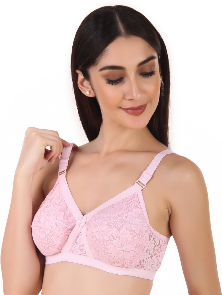 TAUSHI DOUBLE CLOTH- Priksha-Net Bra-Baby Pink Women Everyday Non Padded  Bra - Buy TAUSHI DOUBLE CLOTH- Priksha-Net Bra-Baby Pink Women Everyday Non  Padded Bra Online at Best Prices in India