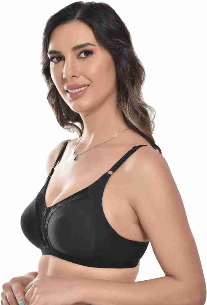 FIMS - Fashion is my style Women's Non-Wired Bra, Non-Padded, Full Coverage  Bra, Cotton Bra